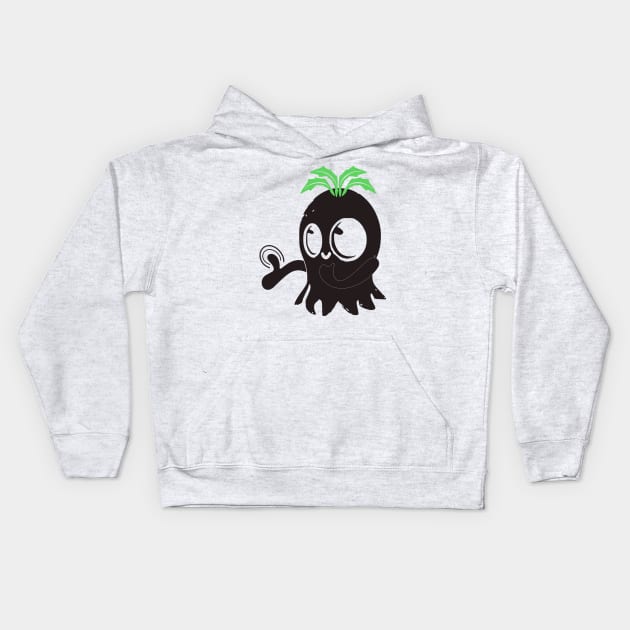 black ghost boo! cute and happy design Kids Hoodie by jaml-12